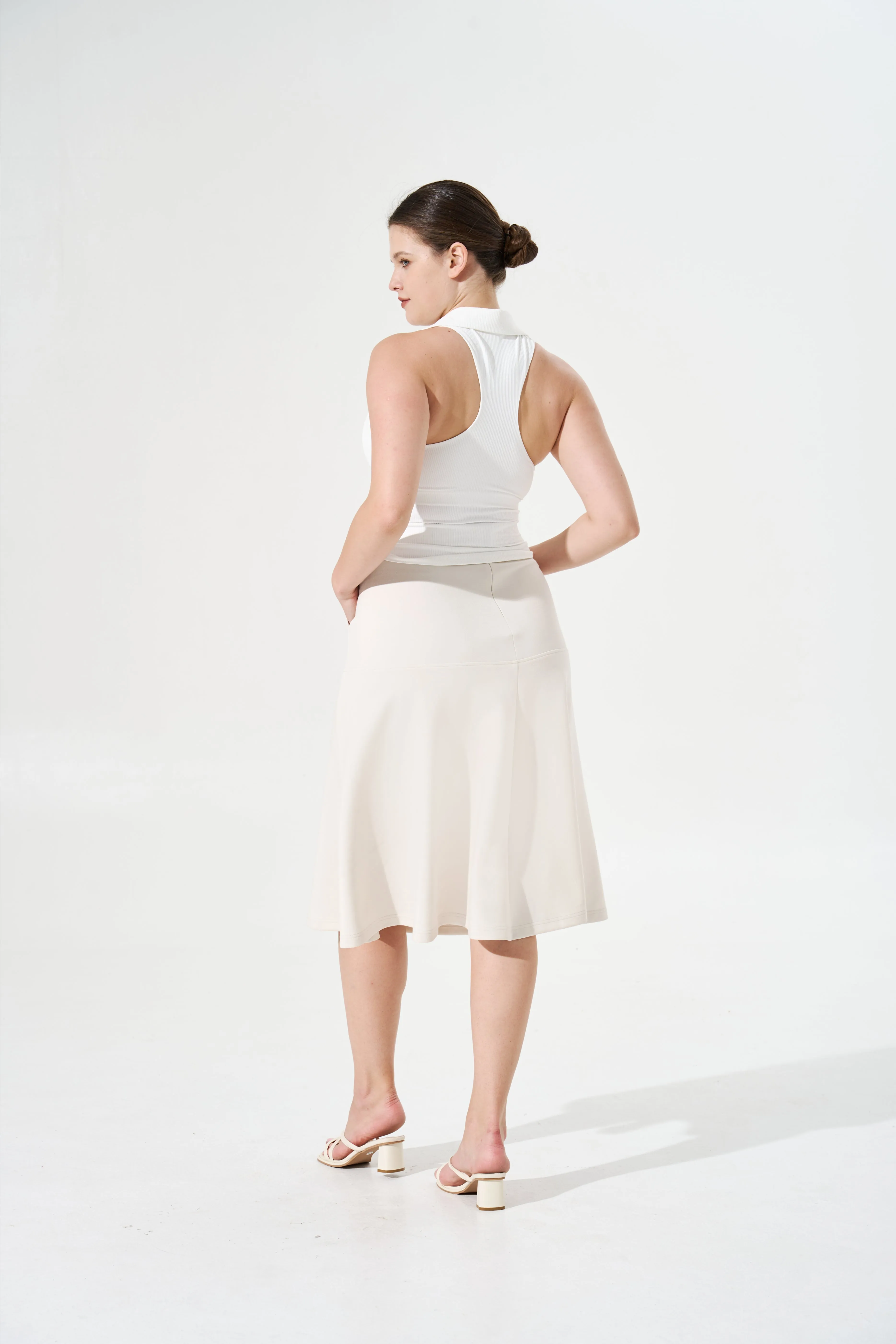 Cooling, Wrinkle-Free Charmed Skirt with Tummy Control