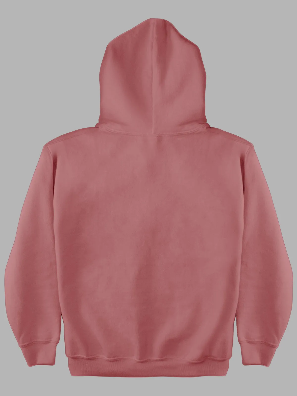Coral Peach Plain Cotton Hoodie for Men & Women