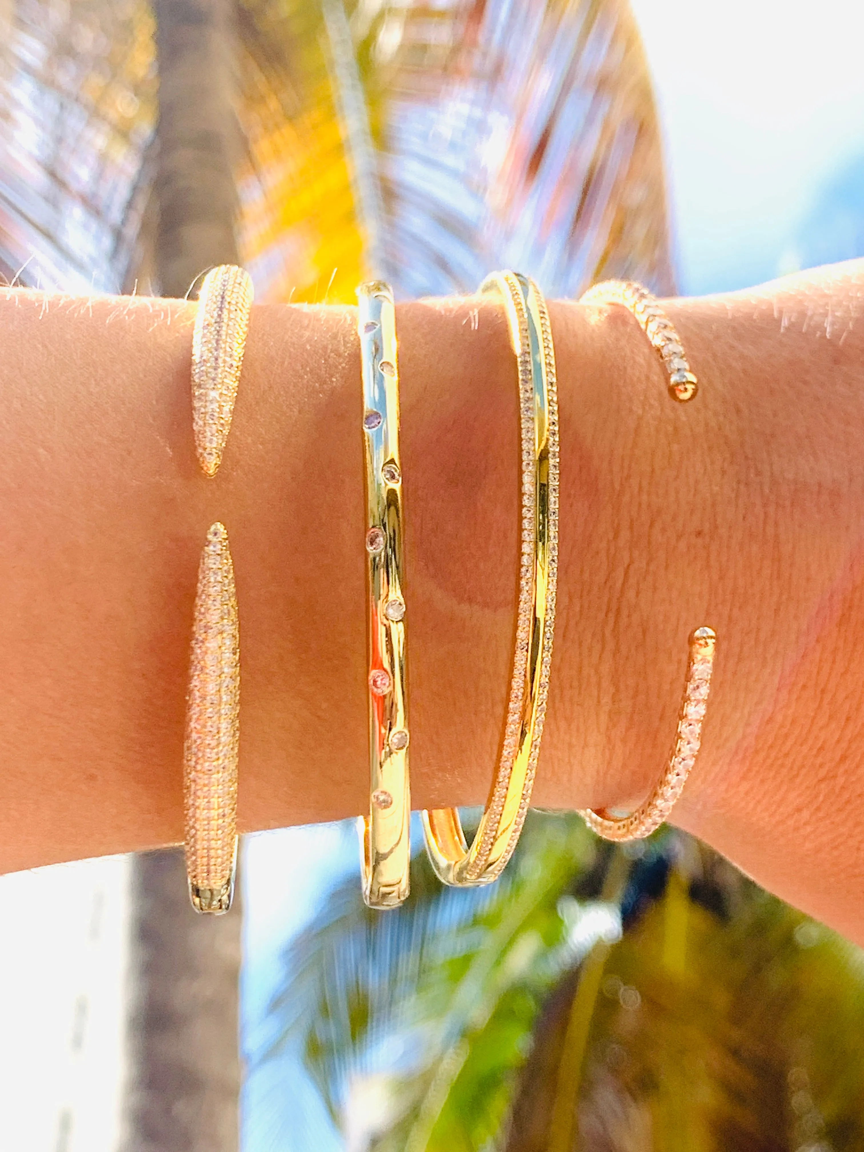 Diamond Cuff Bangle Bracelet