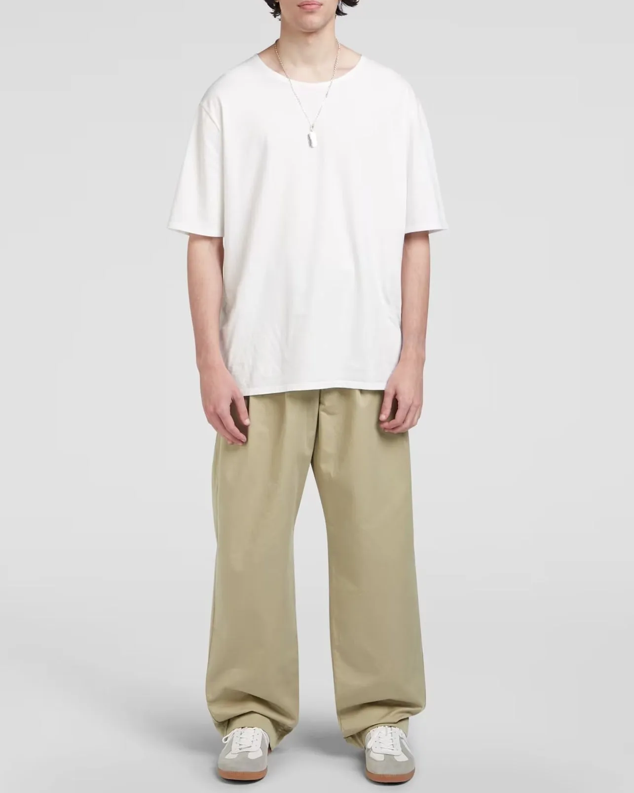 DM1-8 Pleated Pants Sand