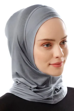 Elegant Full-Coverage Sport Hijab  | Dark Grey