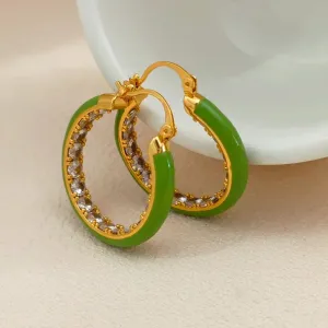 Elegant Minimalist Retro Temperament Hoop Earrings