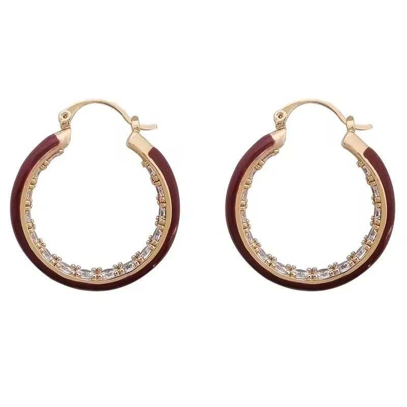 Elegant Minimalist Retro Temperament Hoop Earrings