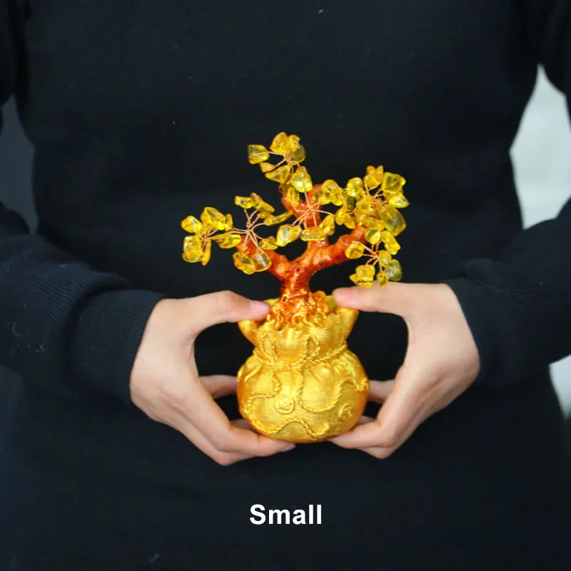 Feng Shui Auspicious Natural and Authentic Crystal Wealth Tree Decor