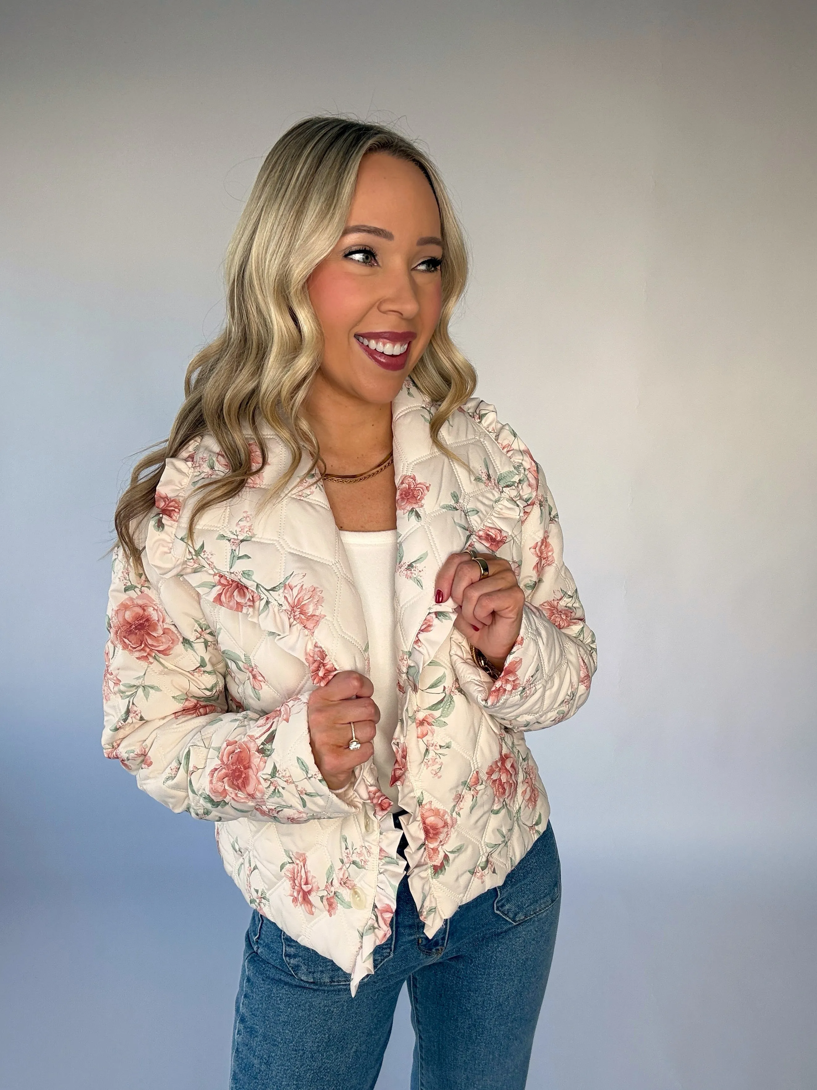 Frosted Sky Long Sleeve Top - White