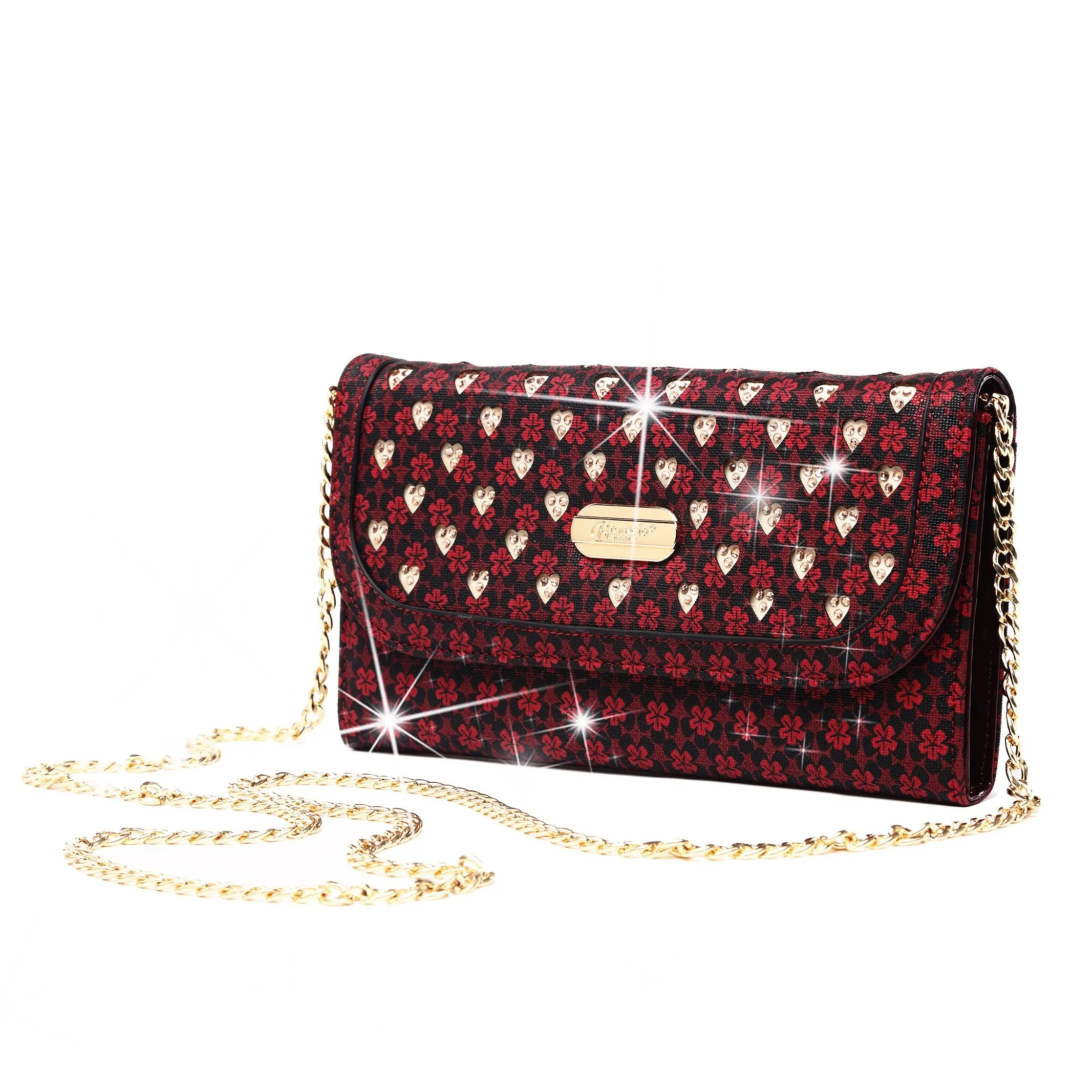 Galaxy Stars Crystal Stud Clutch [RLC8899]