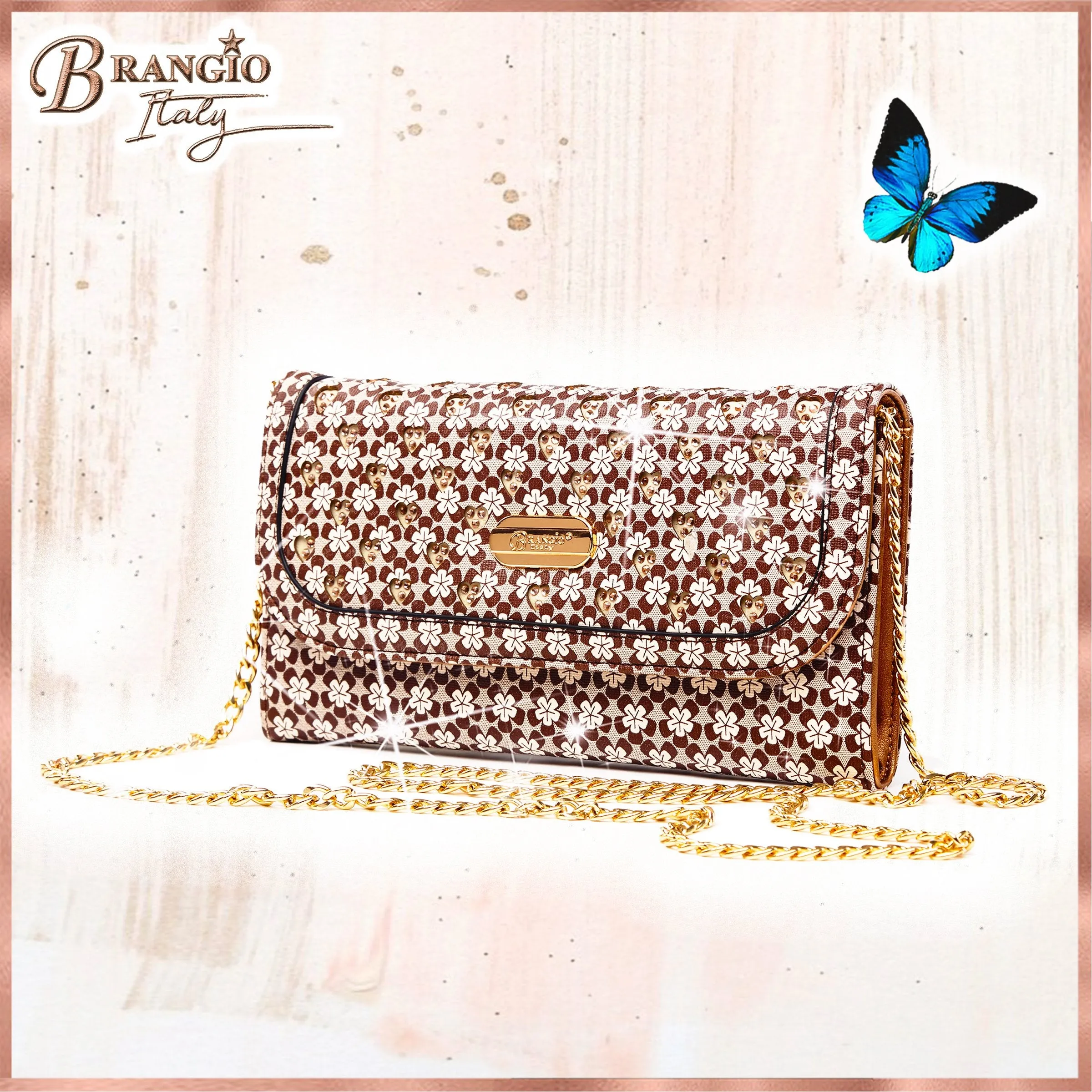 Galaxy Stars Crystal Stud Clutch [RLC8899]