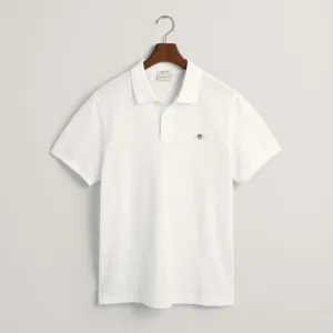 Gant Regular Fit Shield Pique Golfer White