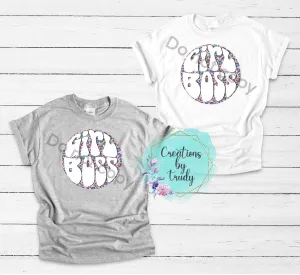 Girl boss rainbow cheetah print - T SHIRT