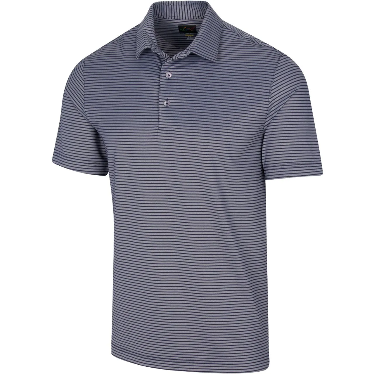 GREG NORMAN Freedom Micro Pique Classic Stripe Polo - Navy