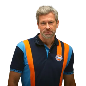 Gulf Racing Team Polo in Navy