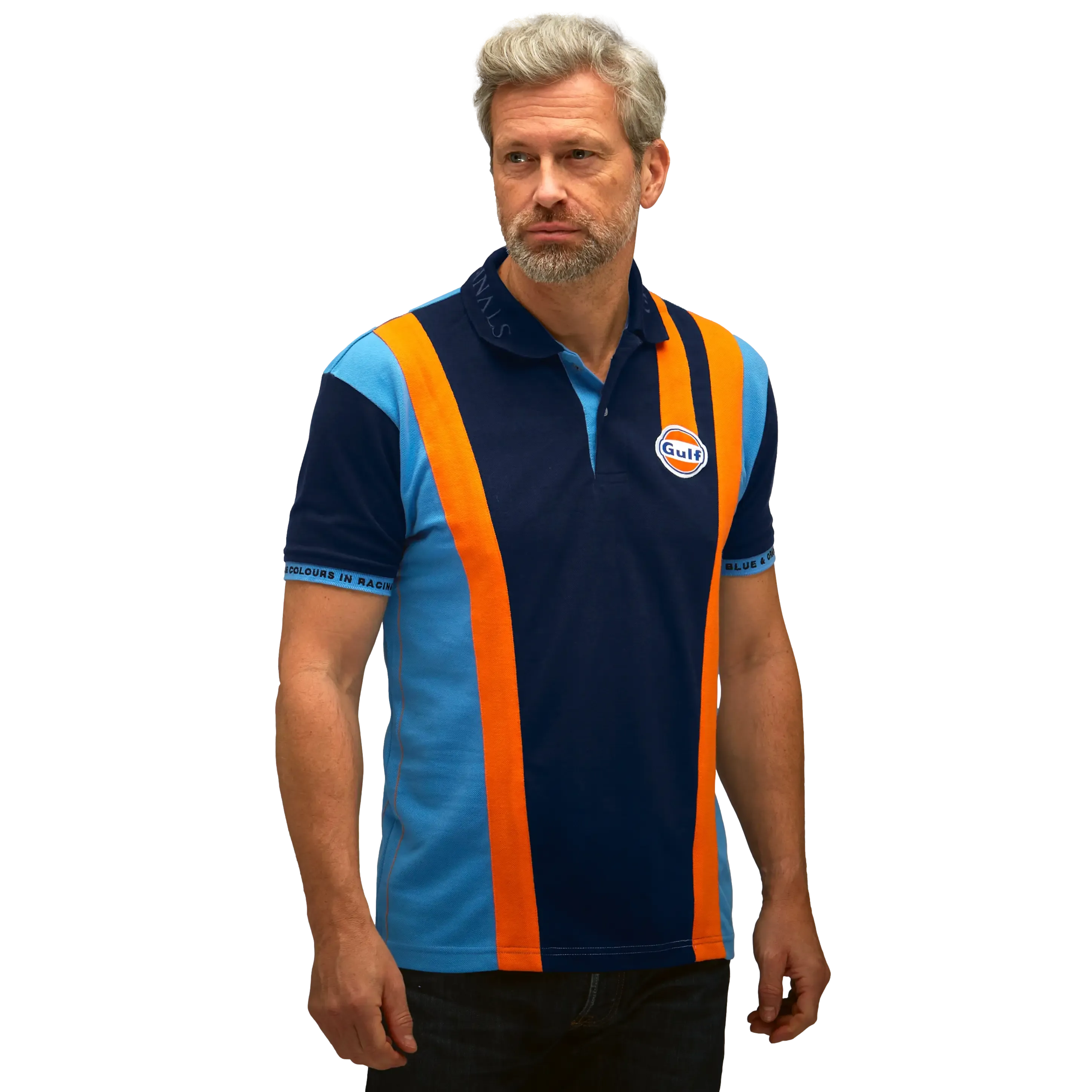 Gulf Racing Team Polo in Navy