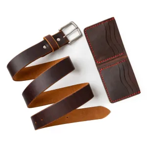 Heritage Brown Belt & Wallet Bundle