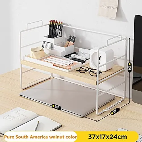 Homlly Adjustable Multi layer Book shelf