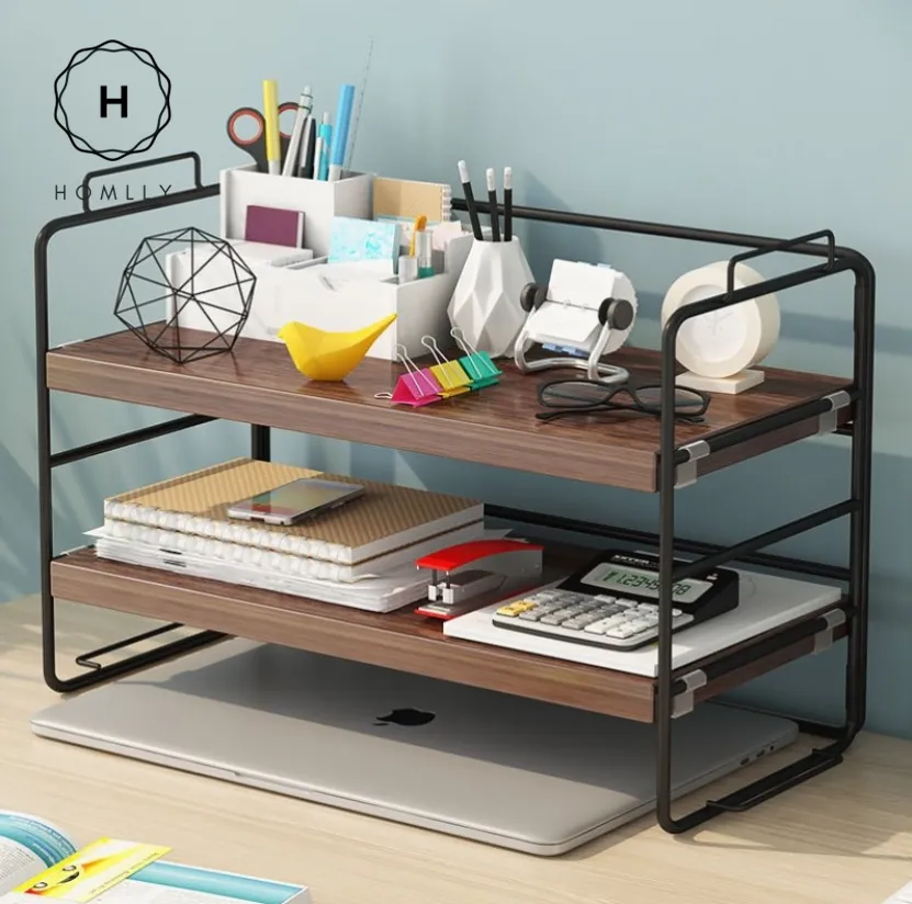 Homlly Adjustable Multi layer Book shelf