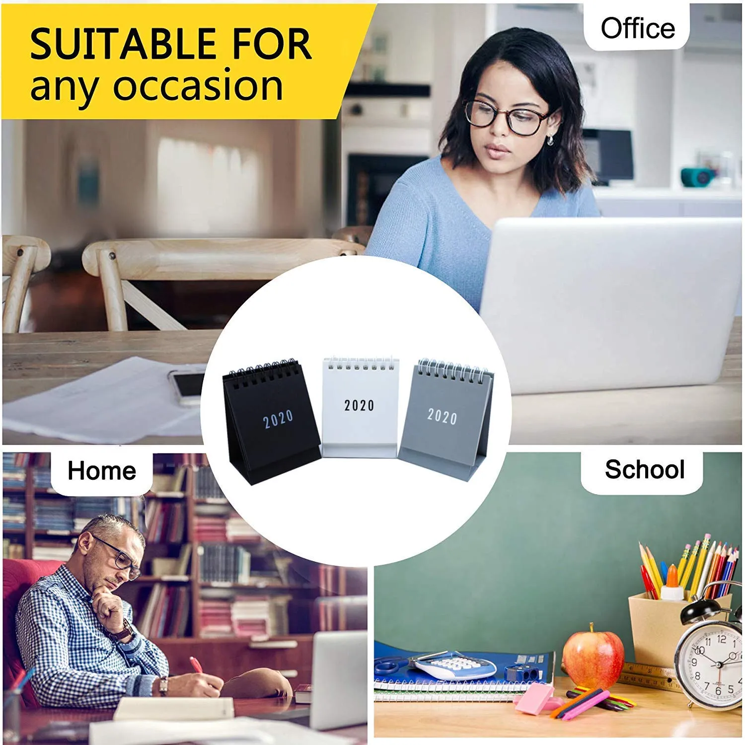 Homlly Gift 2020 Mini Desk Desktop Calendar