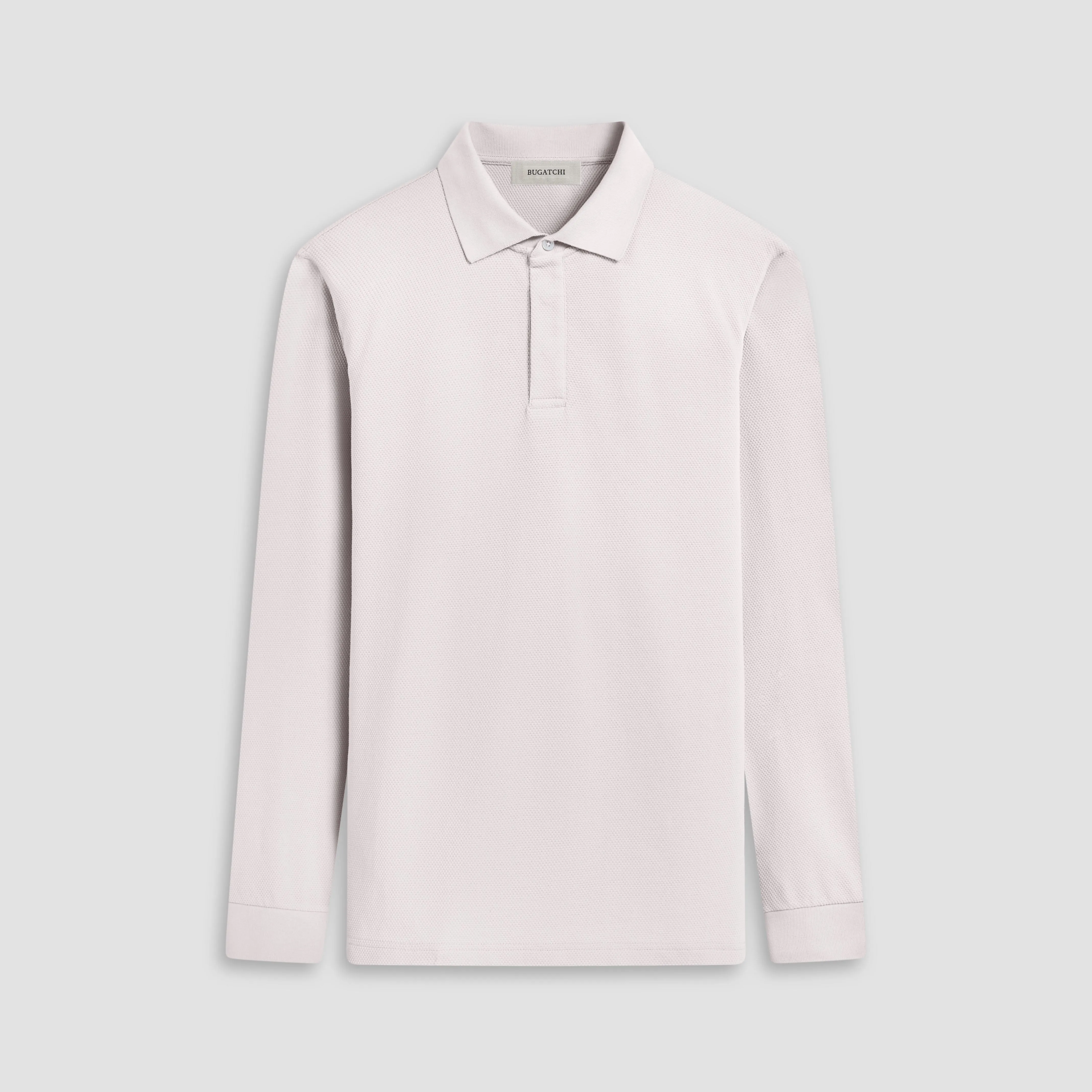 Honeycomb Long Sleeve Polo