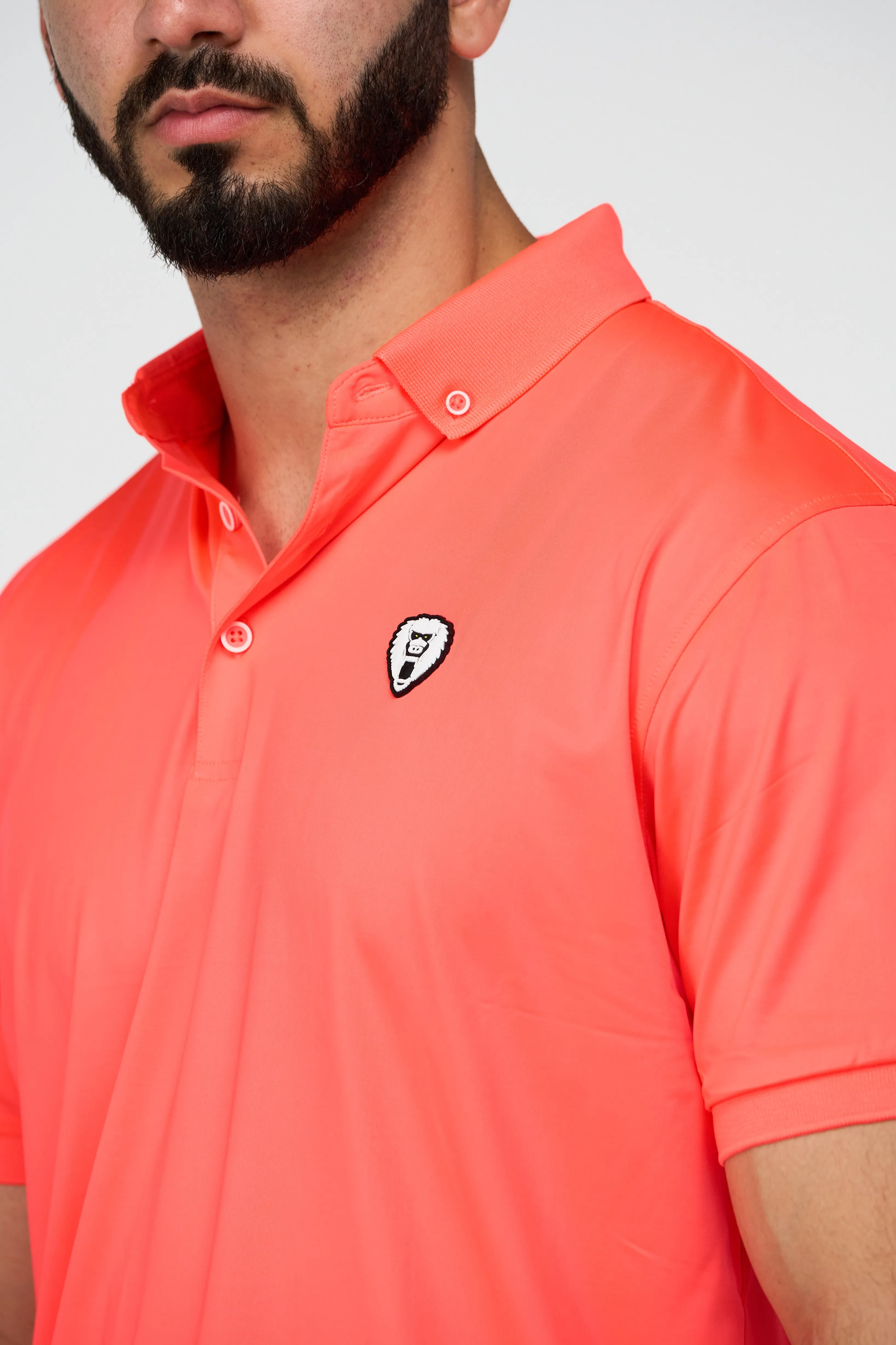 HOT CORAL 10 GOLF POLO