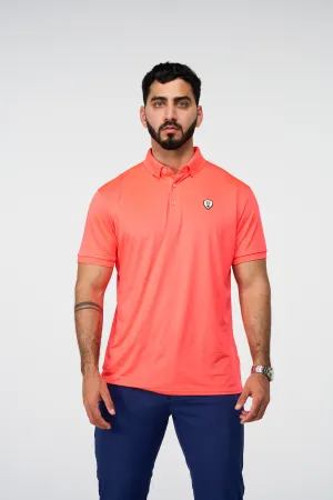 HOT CORAL 10 GOLF POLO