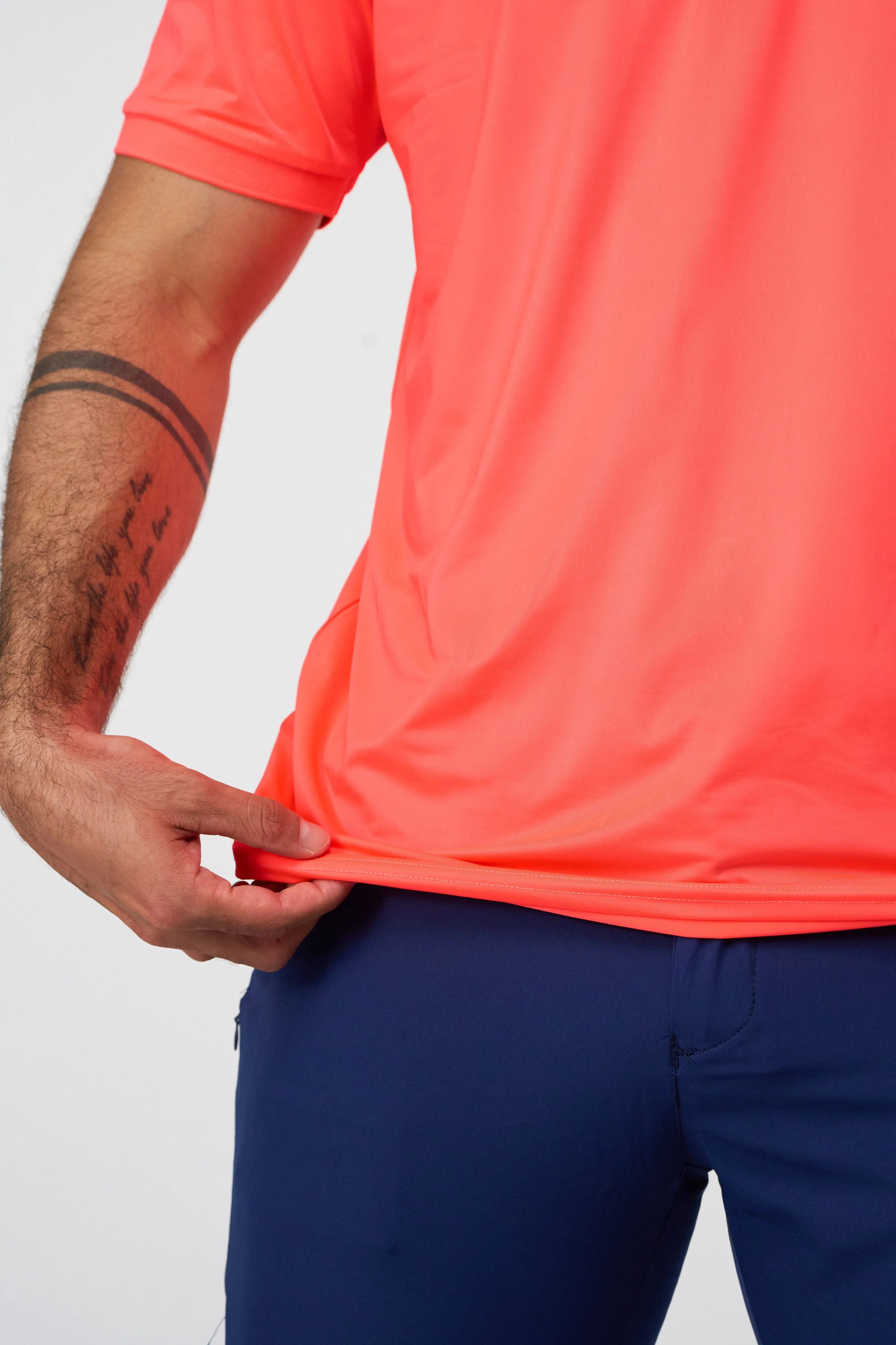 HOT CORAL 10 GOLF POLO