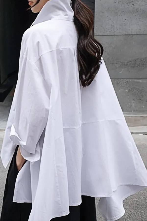 Irregular Long Sleeved Shirt