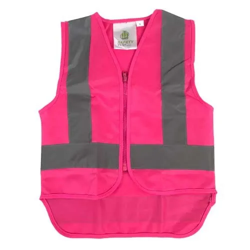 KIDS HI-VIS SAFETY VESTS - Zip-Up | Reflective Tape