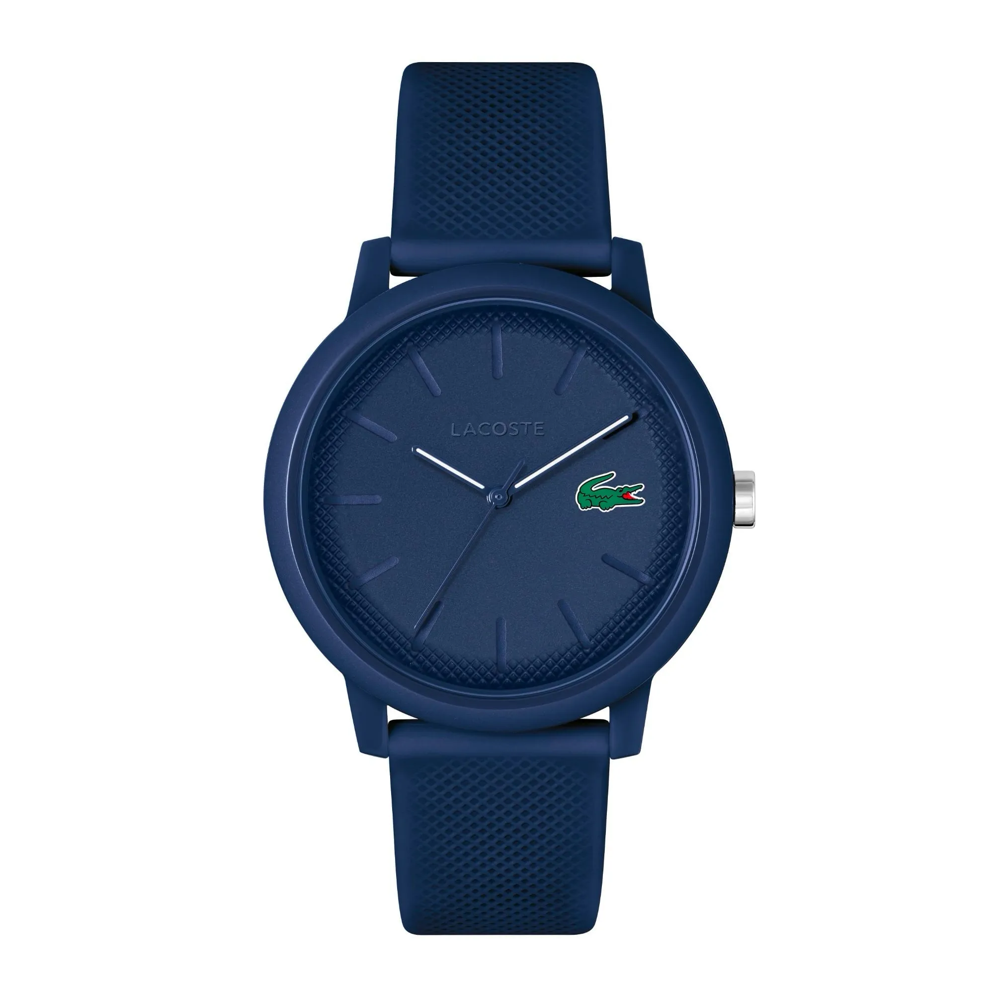 Lacoste.12.12 Blue Dial Blue Silicone Strap Men's Watch