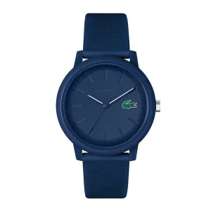 Lacoste.12.12 Blue Dial Blue Silicone Strap Men's Watch