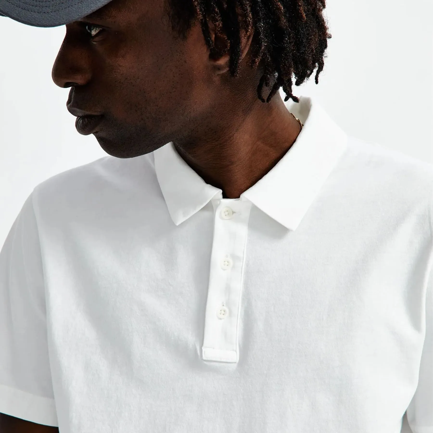 Lightweight Jersey Polo White