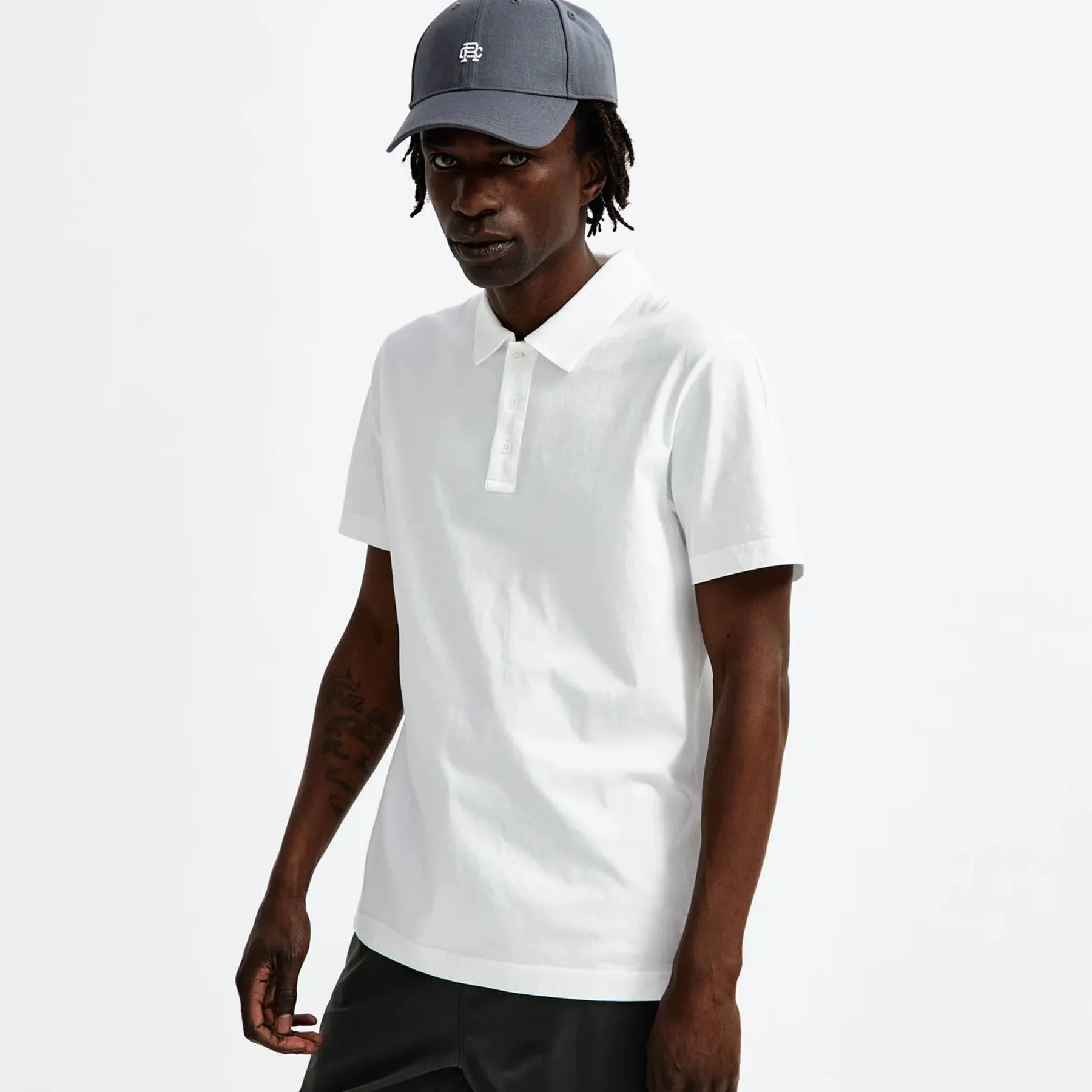 Lightweight Jersey Polo White