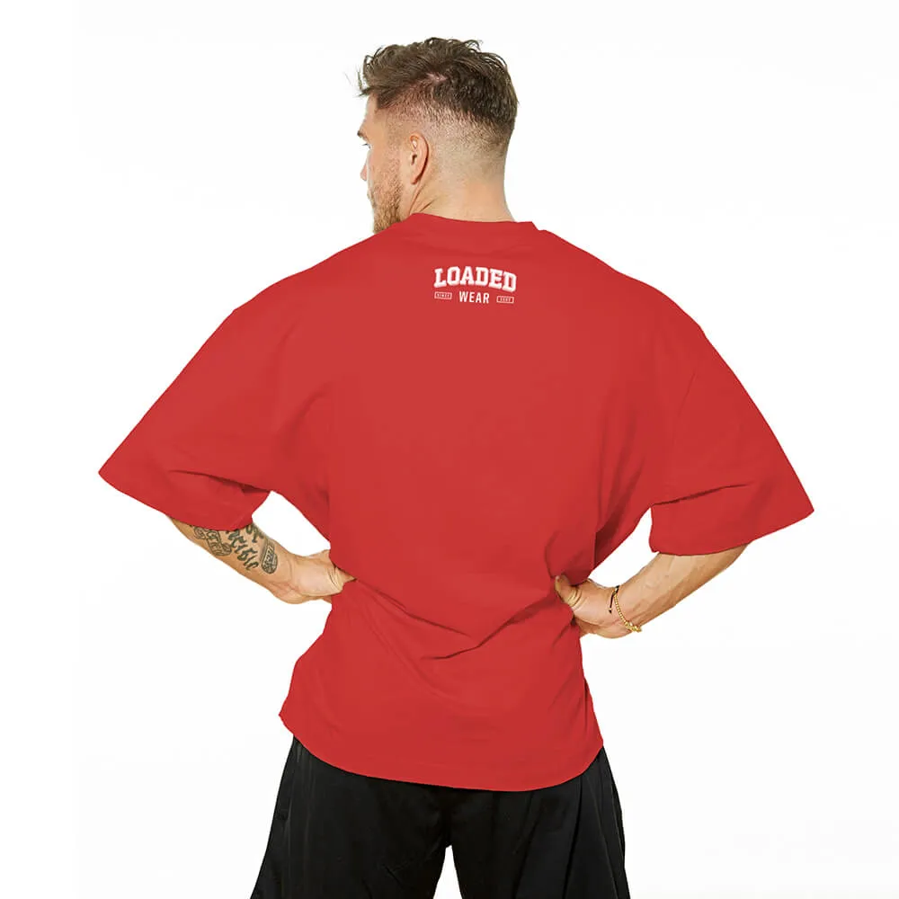 Loaded Favicon Oversize Tee - Red