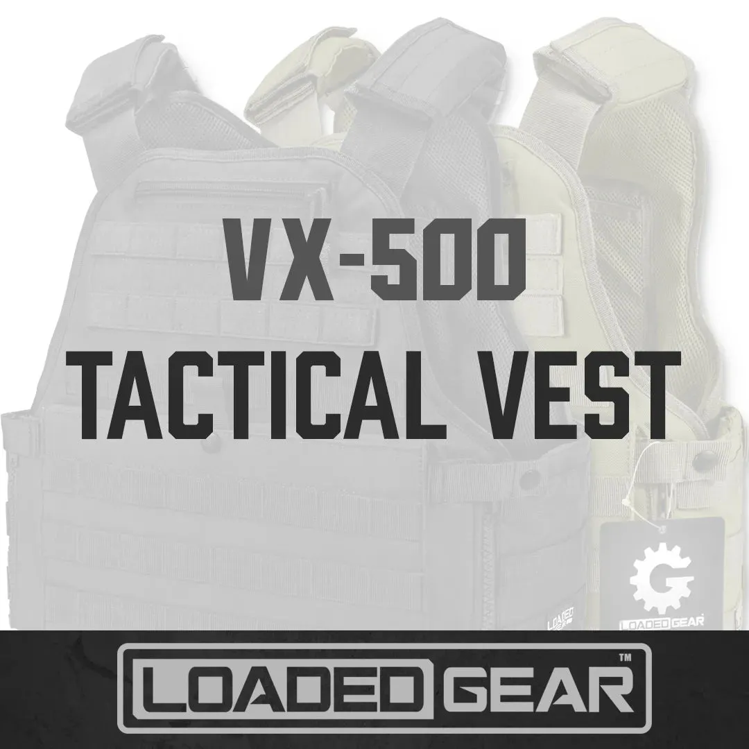 Loaded Gear VX-500 Tactical Vests | Black, OD Green | BI12260, BI12290