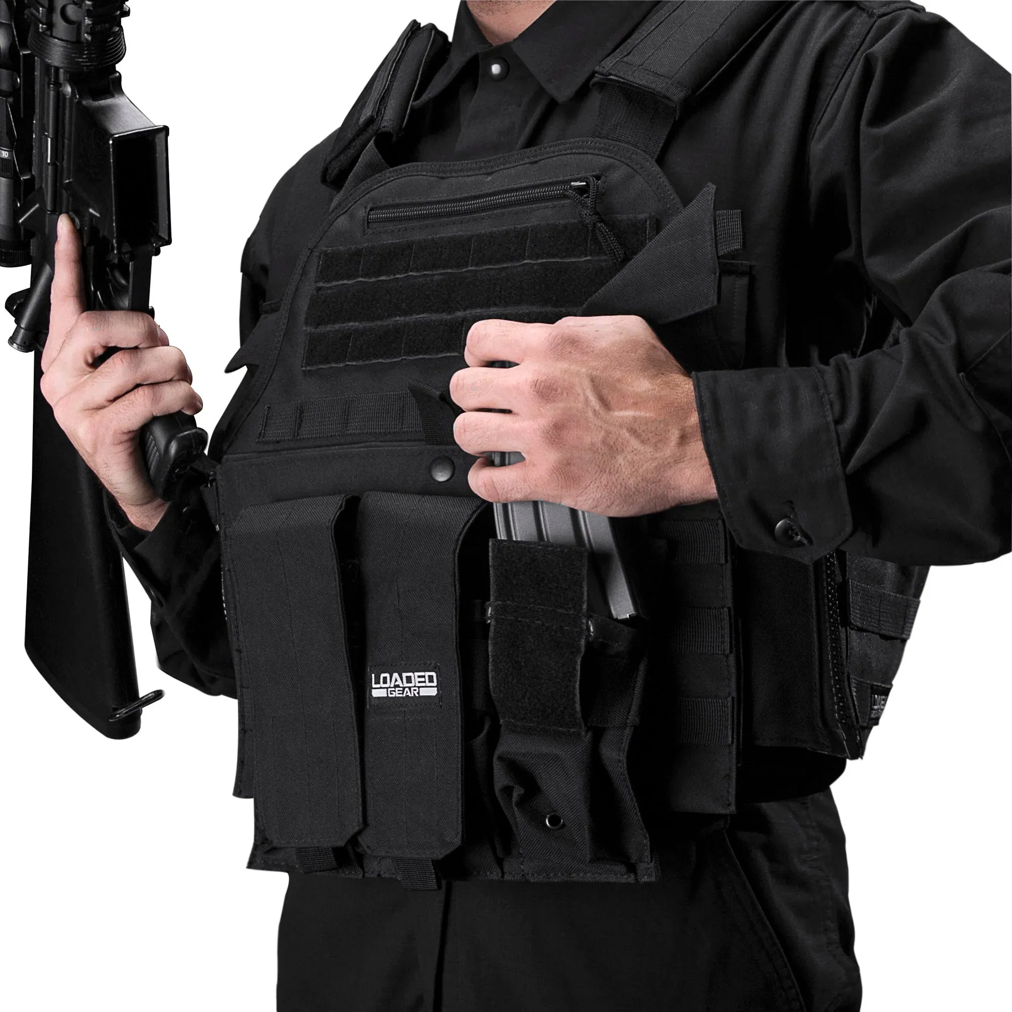 Loaded Gear VX-500 Tactical Vests | Black, OD Green | BI12260, BI12290