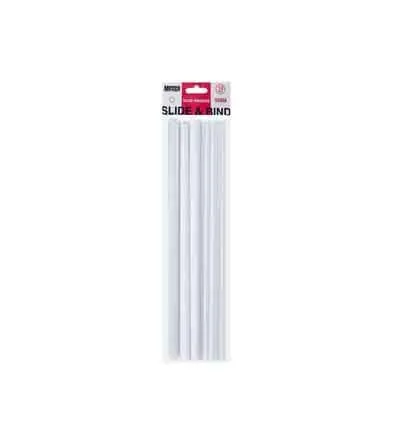 Meeco Slide Binder 5mm White 10 Pack