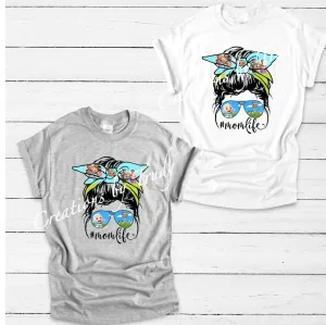 Melon mom life with glasses- T SHIRT