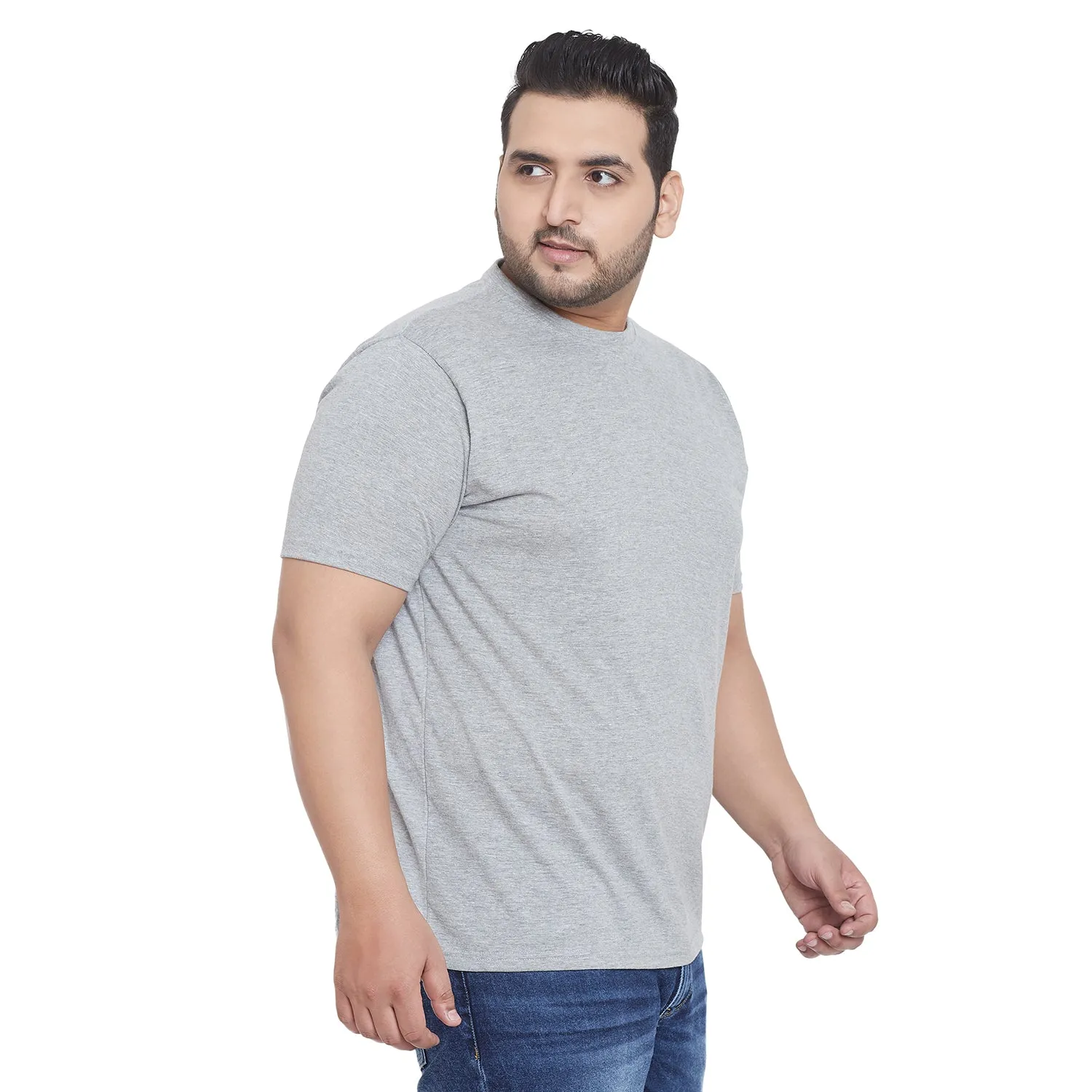 Men Plus Size Radical Printed Round Neck Tshirt