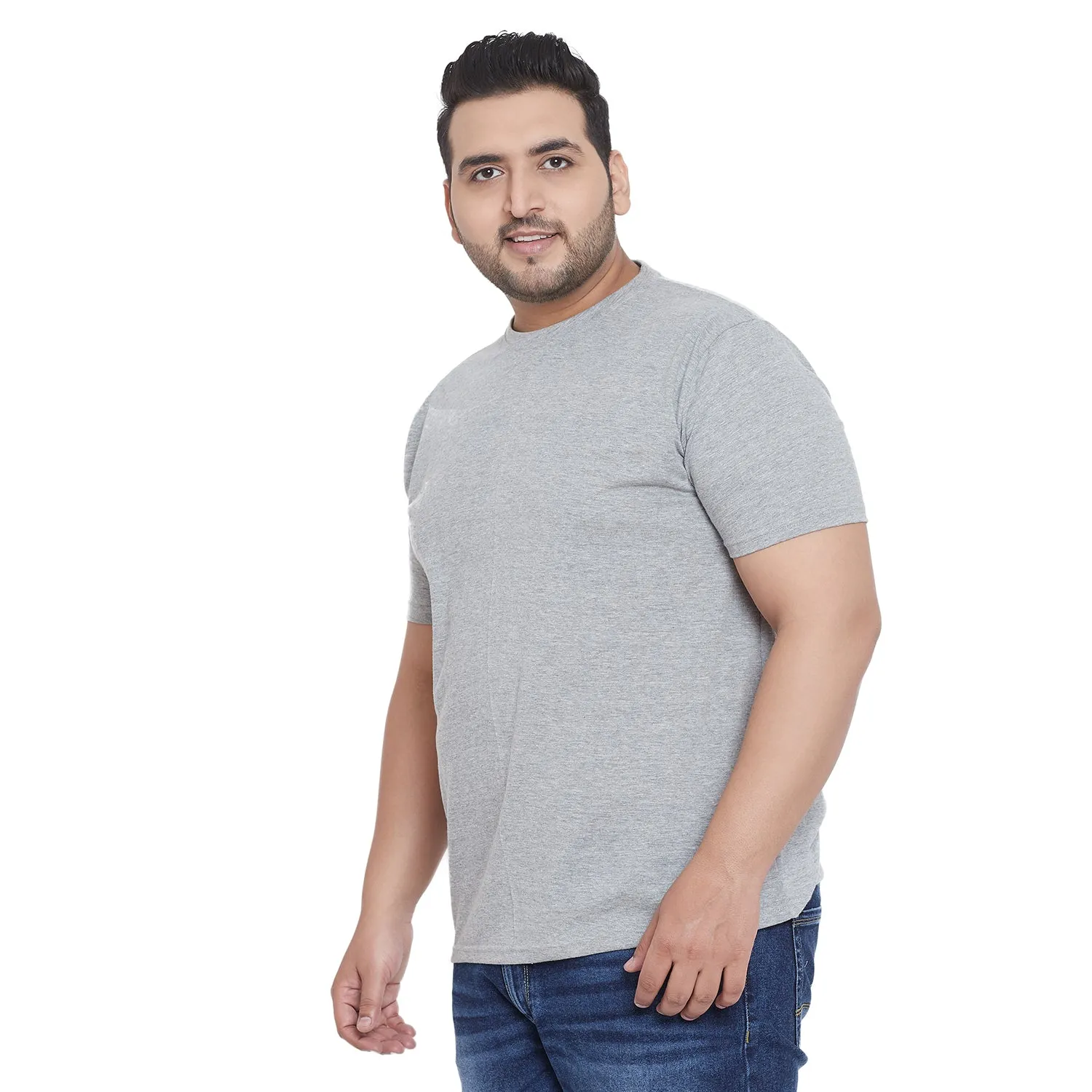Men Plus Size Radical Printed Round Neck Tshirt
