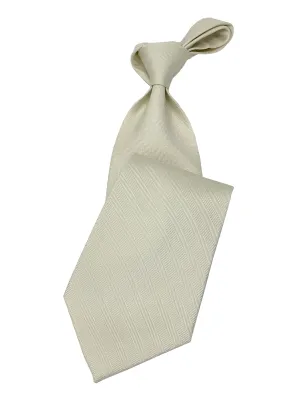 Men's cream Necktie #2 - Solid Ties-Wedding-Prom-Silk Ties