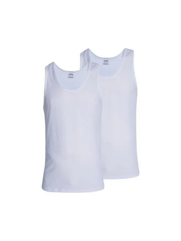 Men's Jockey 2 Pack Cell Vest White