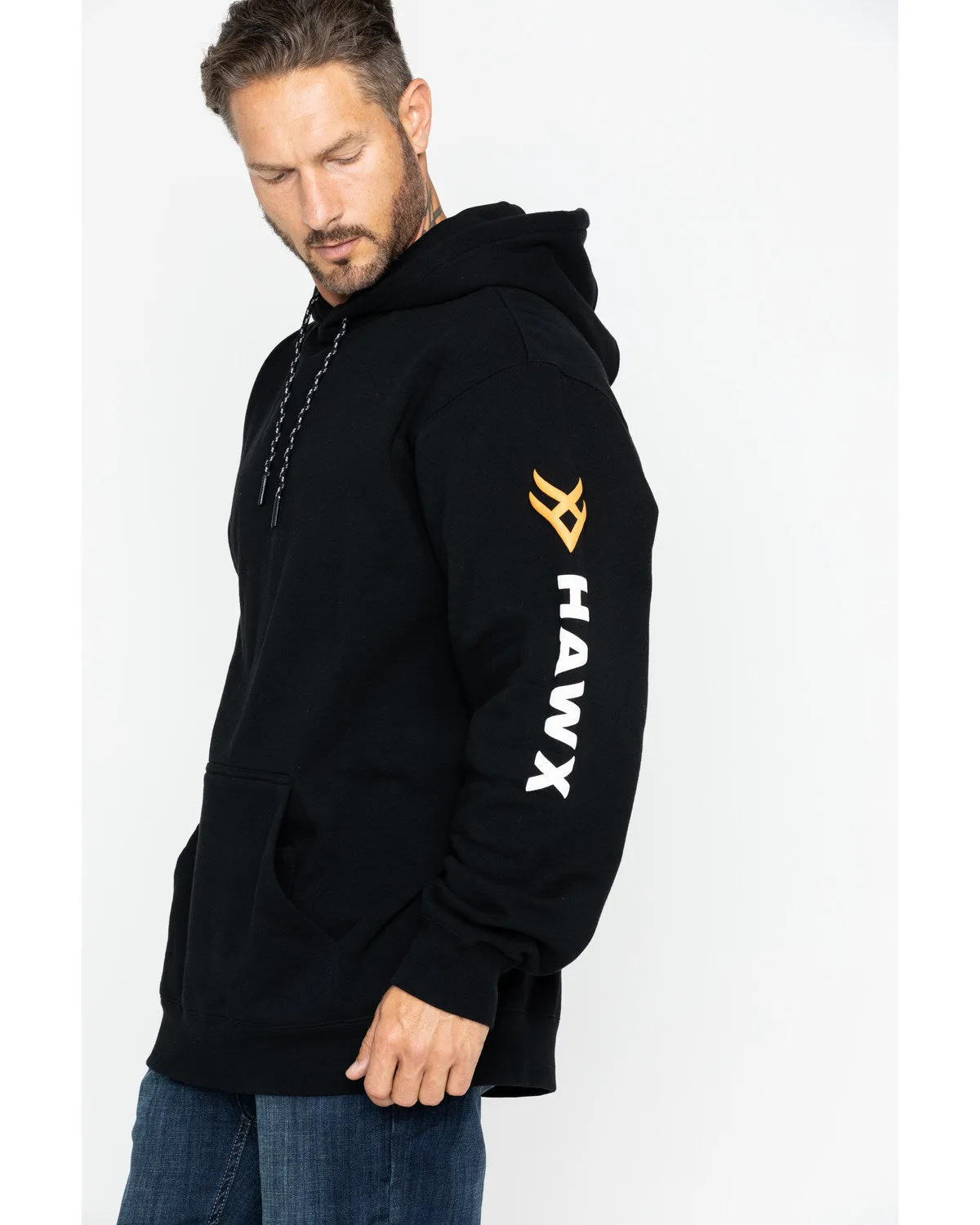 Men's Logo Sleeve Hooded Work Sweatshirt - Tall