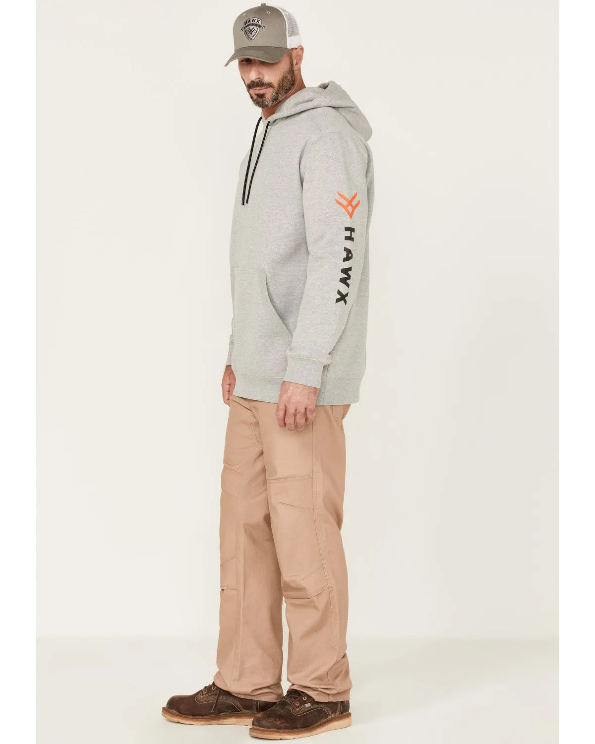 Men's Primo Logo Graphic Fleece Hooded Work Sweatshirt