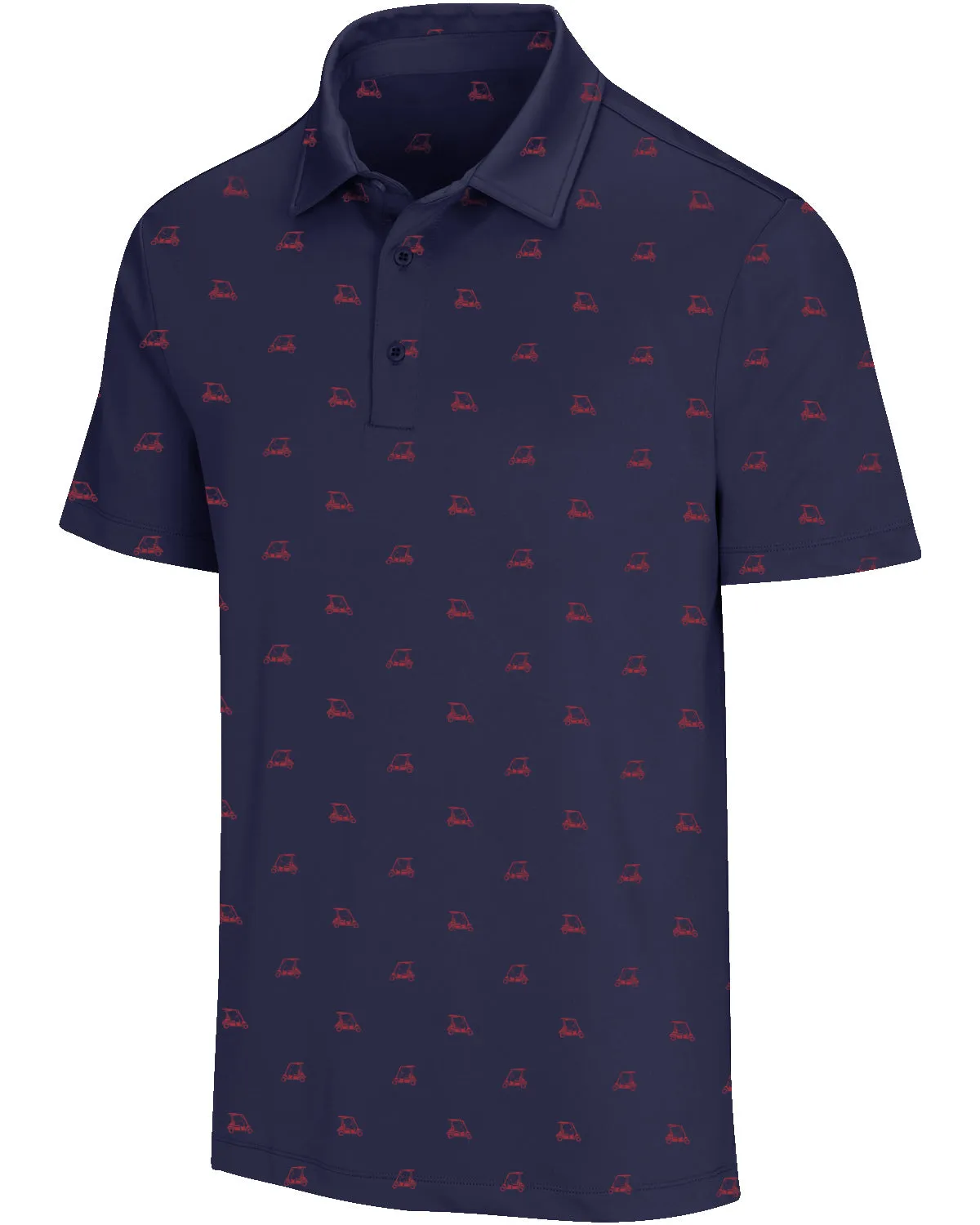 Men's Simple Pattern Performance Polos - PREORDER