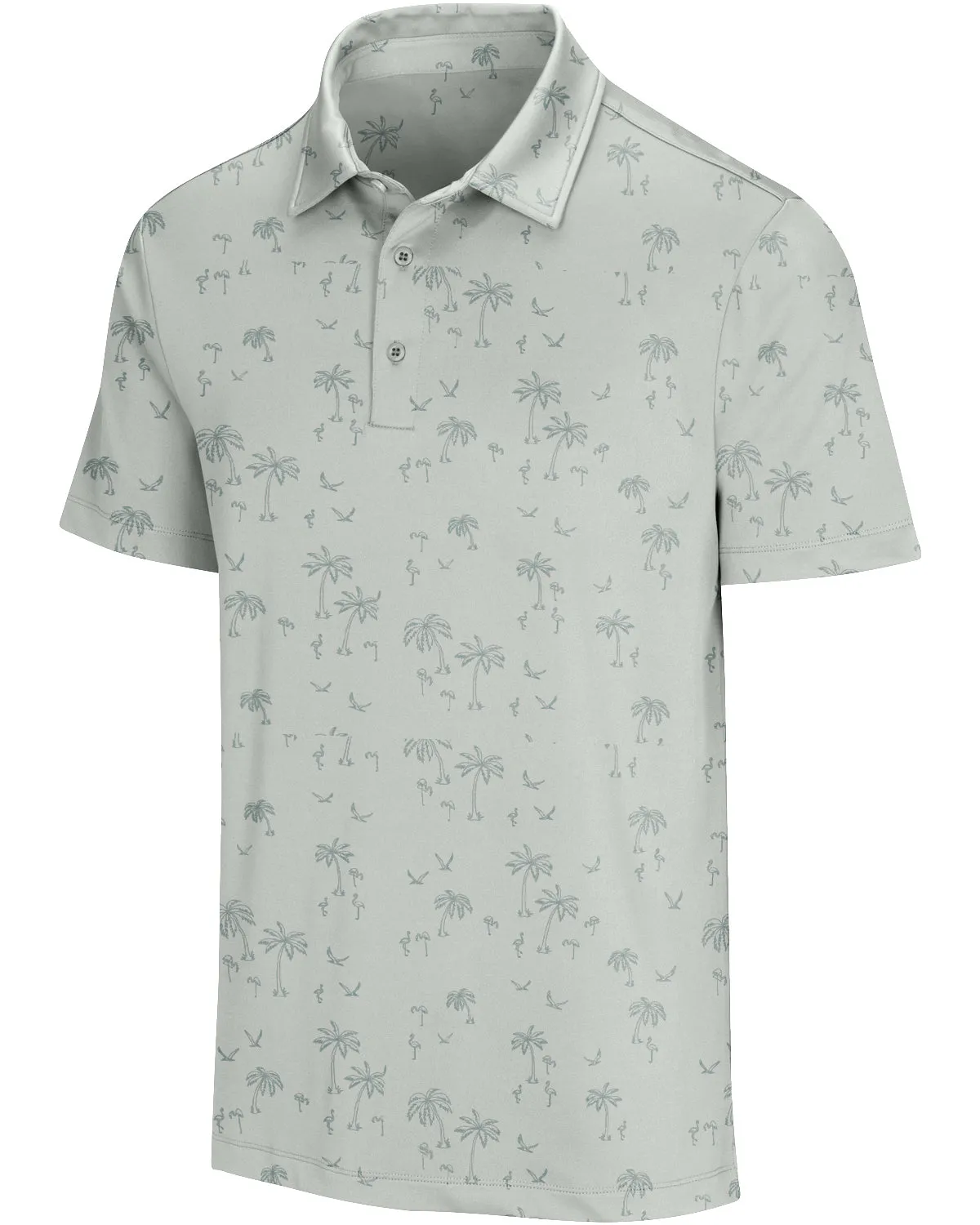 Men's Simple Pattern Performance Polos - PREORDER