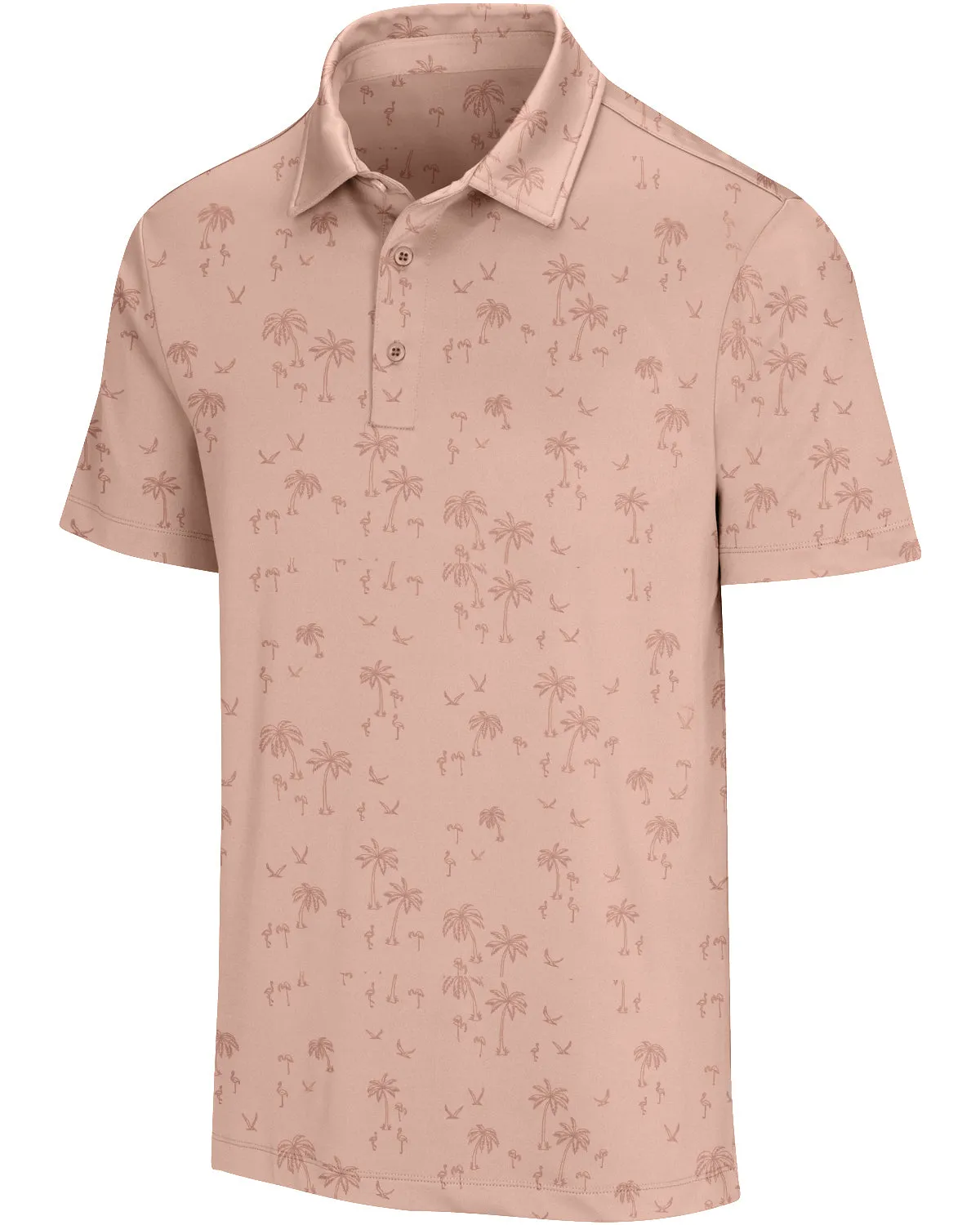 Men's Simple Pattern Performance Polos - PREORDER