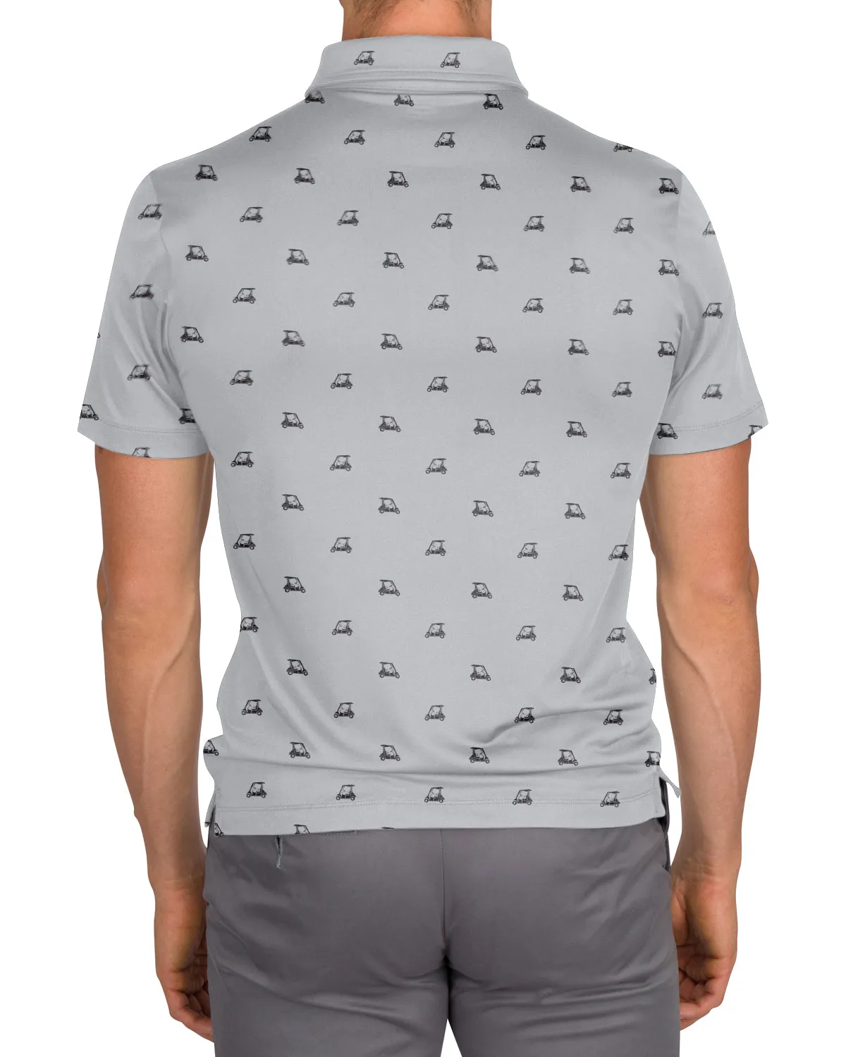 Men's Simple Pattern Performance Polos - PREORDER
