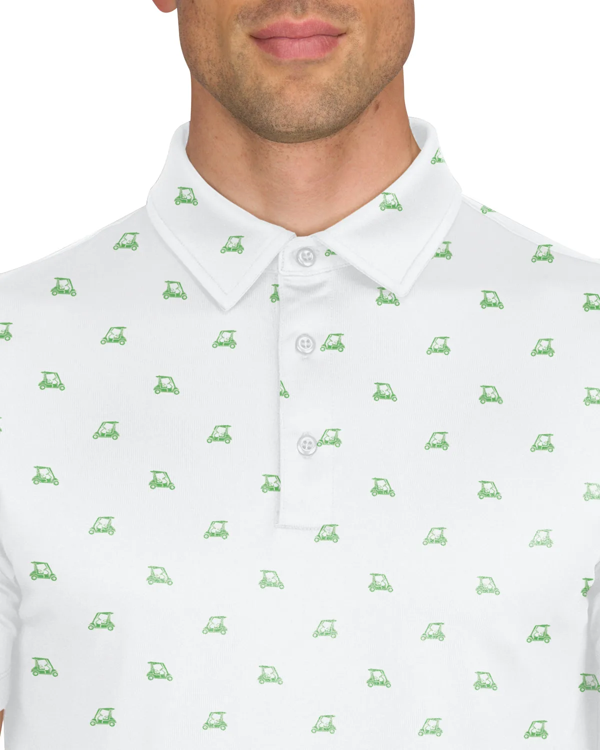 Men's Simple Pattern Performance Polos - PREORDER