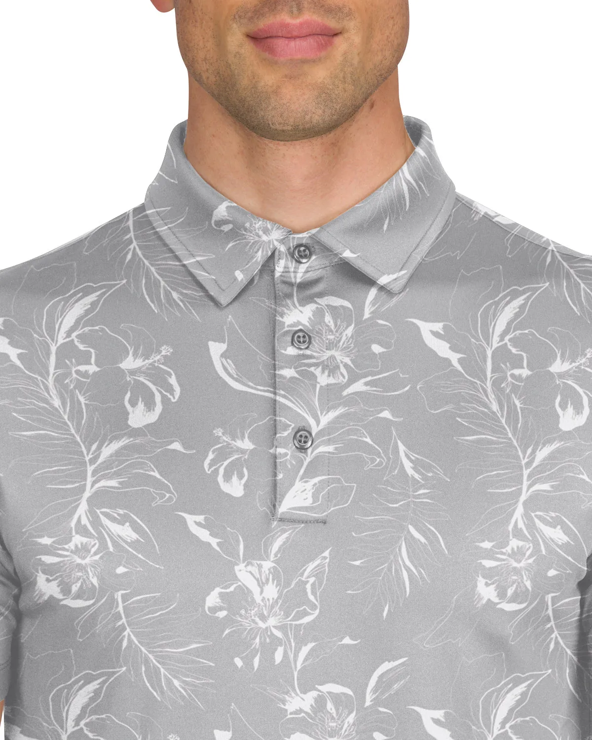 Men's Simple Pattern Performance Polos - PREORDER
