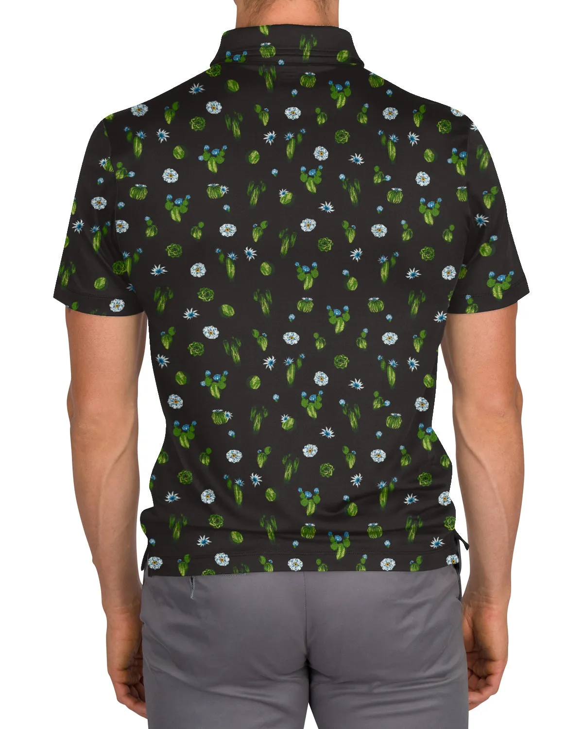 Men's Simple Pattern Performance Polos - PREORDER
