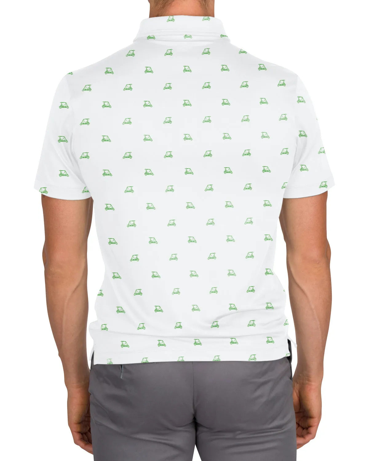 Men's Simple Pattern Performance Polos - PREORDER