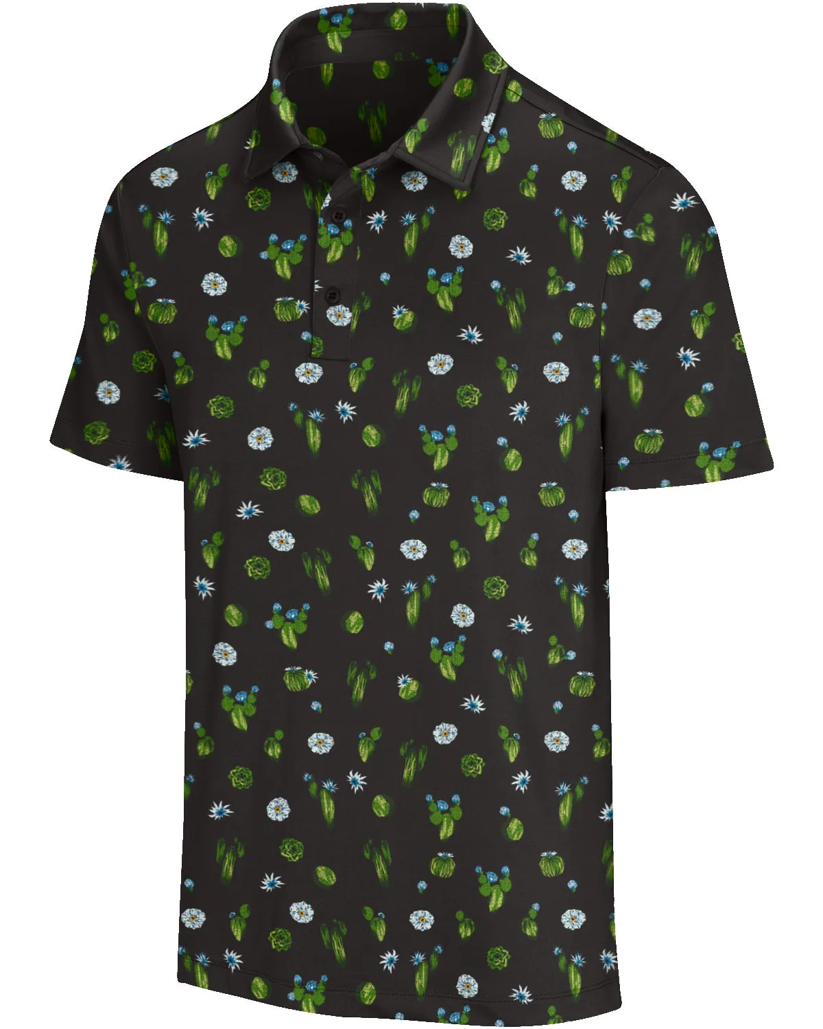 Men's Simple Pattern Performance Polos - PREORDER